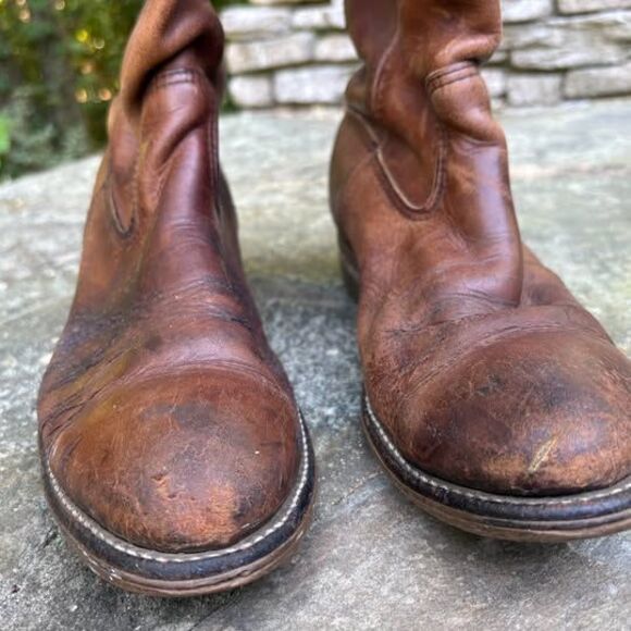 Vintage Red Wing Pull-On Leather Work Boots Size 10.5B (USA Made) main image 6
